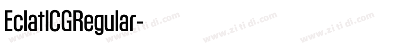 EclatICGRegular字体转换