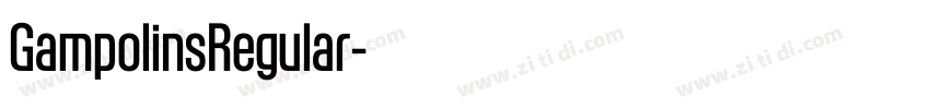 GampolinsRegular字体转换 GampolinsRegular字体转换
