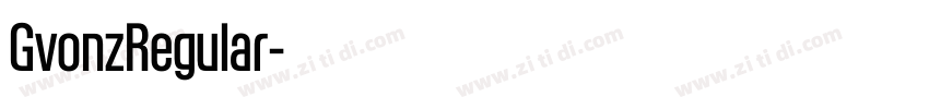 GvonzRegular字体转换
