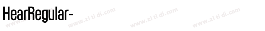 HearRegular字体转换 HearRegular字体转换