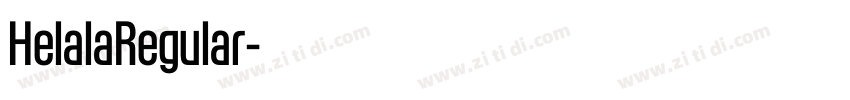 HelalaRegular字体转换