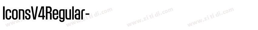 IconsV4Regular字体转换 IconsV4Regular字体转换
