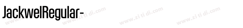 JackwelRegular字体转换 JackwelRegular字体转换