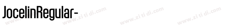 JocelinRegular字体转换 JocelinRegular字体转换