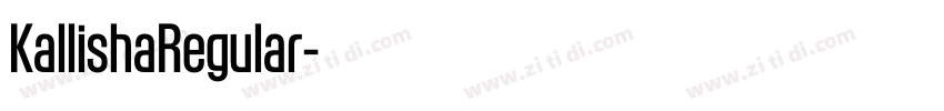 KallishaRegular字体转换