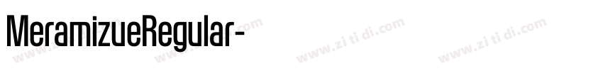 MeramizueRegular字体转换 MeramizueRegular字体转换