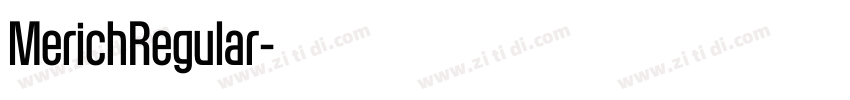MerichRegular字体转换