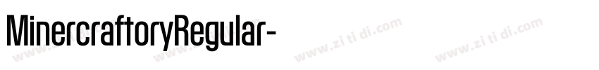 MinercraftoryRegular字体转换