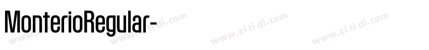 MonterioRegular字体转换