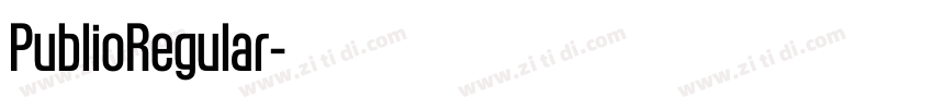 PublioRegular字体转换