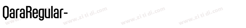 QaraRegular字体转换