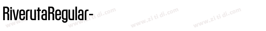 RiverutaRegular字体转换