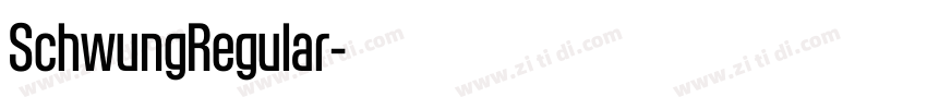 SchwungRegular字体转换
