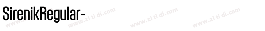 SirenikRegular字体转换 SirenikRegular字体转换