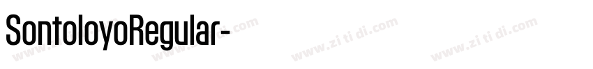 SontoloyoRegular字体转换 SontoloyoRegular字体转换