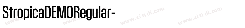 StropicaDEMORegular字体转换