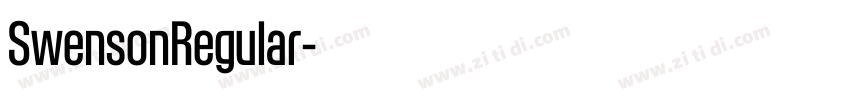 SwensonRegular字体转换