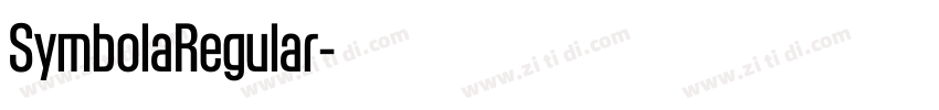 SymbolaRegular字体转换 SymbolaRegular字体转换