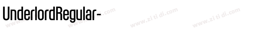 UnderlordRegular字体转换 UnderlordRegular字体转换