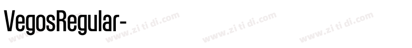 VegosRegular字体转换