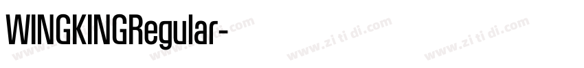 WINGKINGRegular字体转换