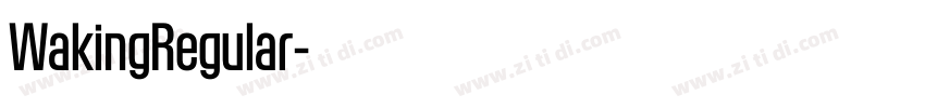 WakingRegular字体转换 WakingRegular字体转换