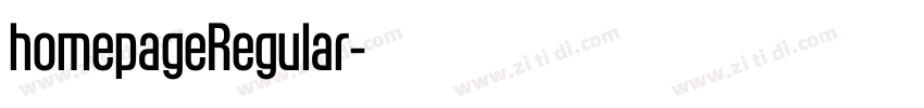 homepageRegular字体转换 homepageRegular字体转换
