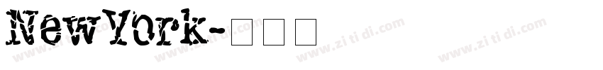 NewYork字体转换