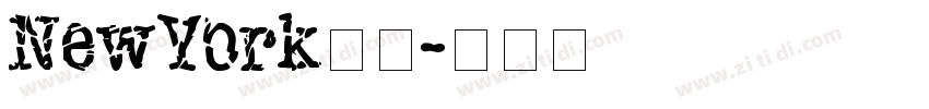 NewYork字体字体转换