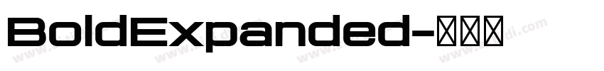 BoldExpanded字体转换 BoldExpanded字体转换