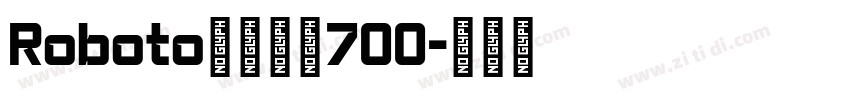 Roboto精简粗体700字体转换