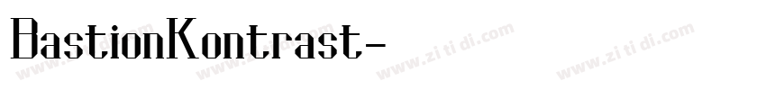 BastionKontrast字体转换
