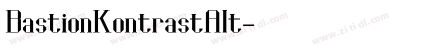 BastionKontrastAlt字体转换