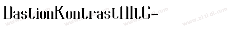 BastionKontrastAltC字体转换