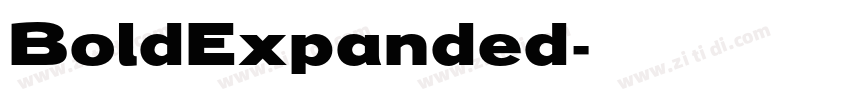 BoldExpanded字体转换 BoldExpanded字体转换