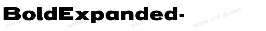 BoldExpanded字体转换 BoldExpanded字体转换