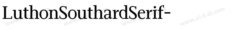 LuthonSouthardSerif字体转换