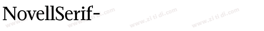 NovellSerif字体转换