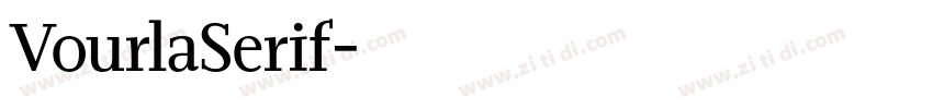 VourlaSerif字体转换