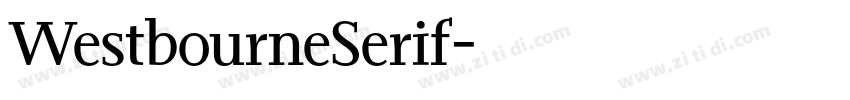 WestbourneSerif字体转换