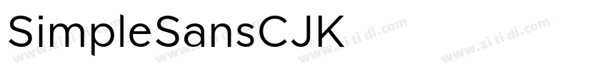 SimpleSansCJK字体转换