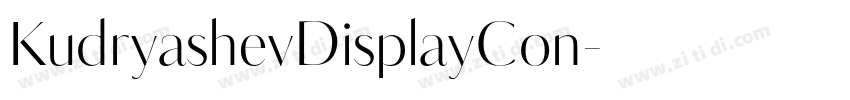 KudryashevDisplayCon字体转换