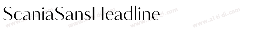 ScaniaSansHeadline字体转换 ScaniaSansHeadline字体转换