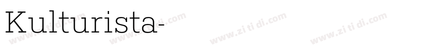 Kulturista字体转换