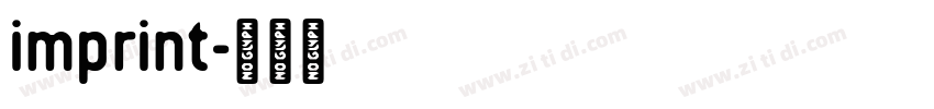 imprint字体转换