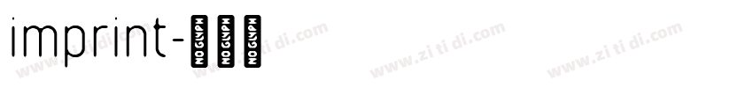 imprint字体转换