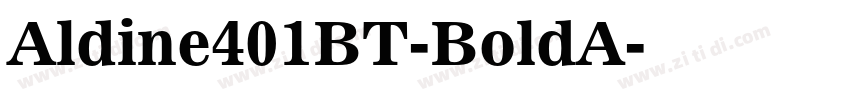 Aldine401BT-BoldA字体转换