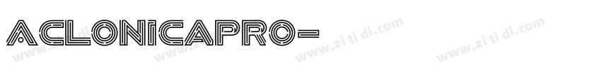 AclonicaPro字体转换