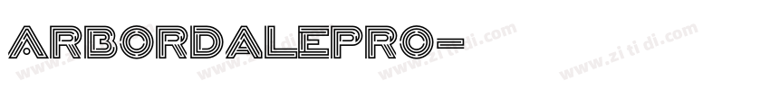 ArbordalePro字体转换