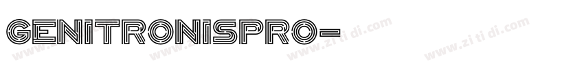 GenitronisPro字体转换